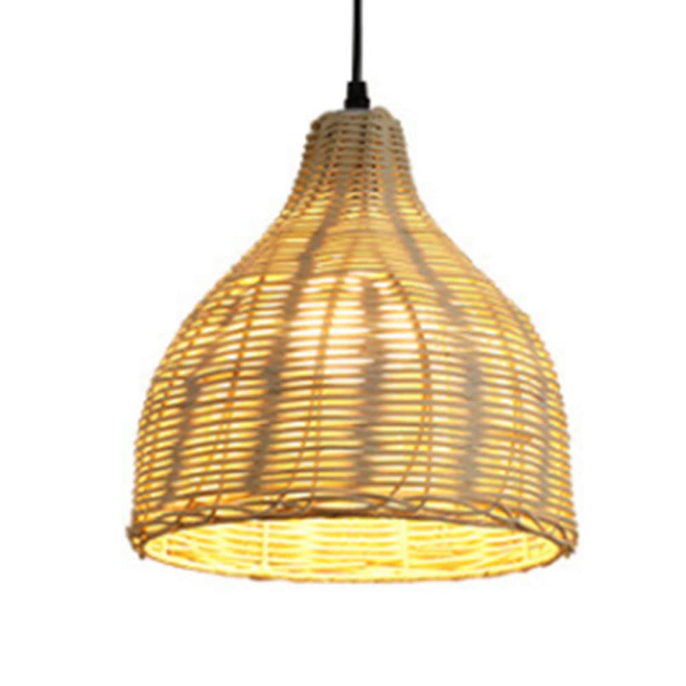 Luminaires de plafond pour îlot de cuisine avec abat-jour artisanal en fibres
