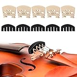 geigensteg anbringen Natürliche Materialien: Die Geigenbrücke besteht aus natürlichem Holz, das sicher und umweltfreundlich, langlebig und chemikalienfrei ist. Die natürliche Holzfarbe wirkt klassisch und passt sehr gut zur Geige. Kann wiederverwendet werden.