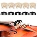 LAMEK 10pcs Ponte per Volino, Cavalletto in Legno d'acero, Sordina per Violino per Violino Accessorio per Strumenti Musicali Amatoriali Violinista Professionista Musicista Principiante Bambino 4/4