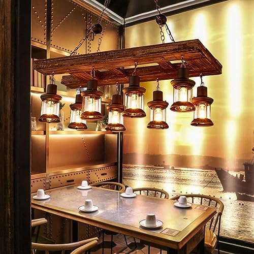 Suspension en bois réglable pour illuminer chaleureusement votre salle