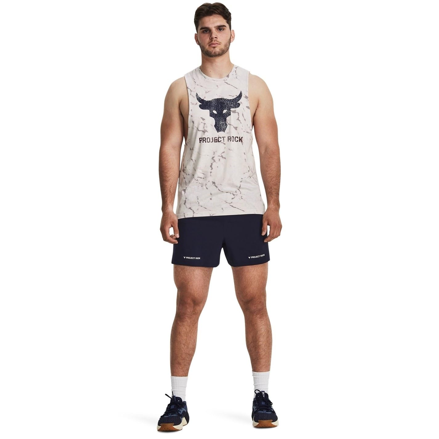 Under Armour Camiseta sin mangas Project Rock Bull para hombre