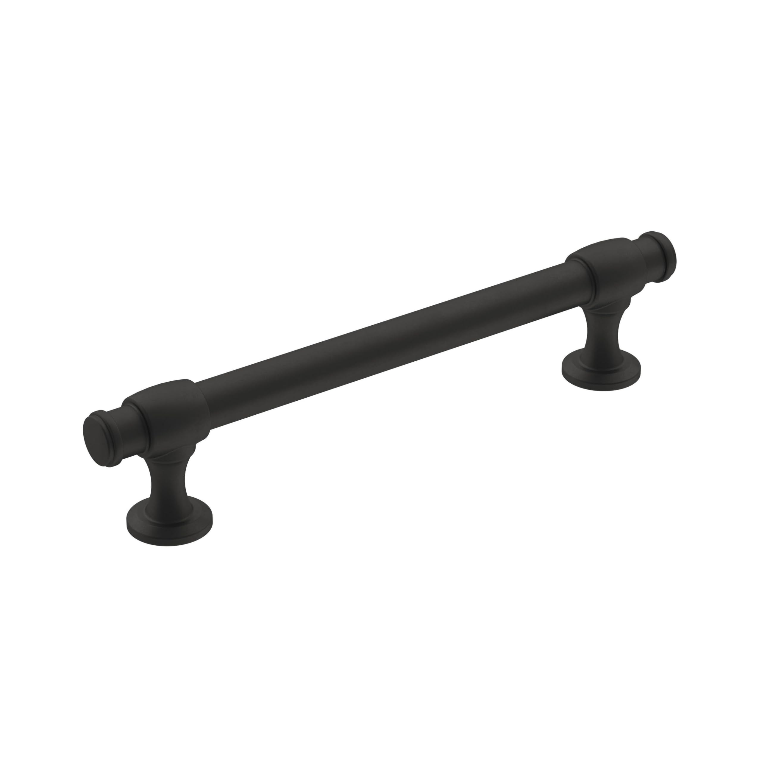 Amerock, Matte Black, 5-1/16in (128mm) Center-to-Center