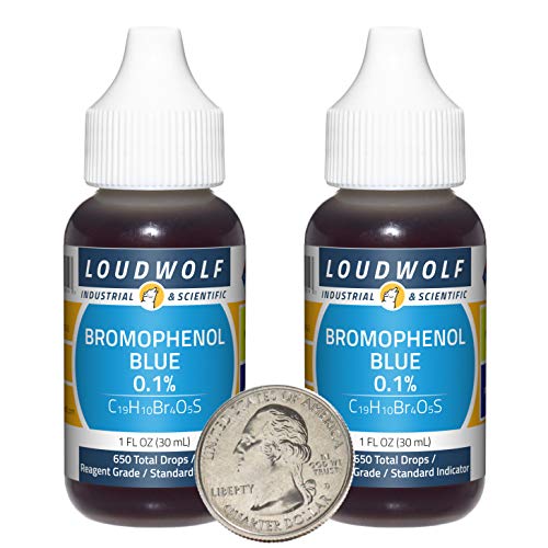 Bromophenol Blue 0.1% / 2 Fluid Ounces / 2 Bottles / 0.1% Concentration/Reagent Grade
