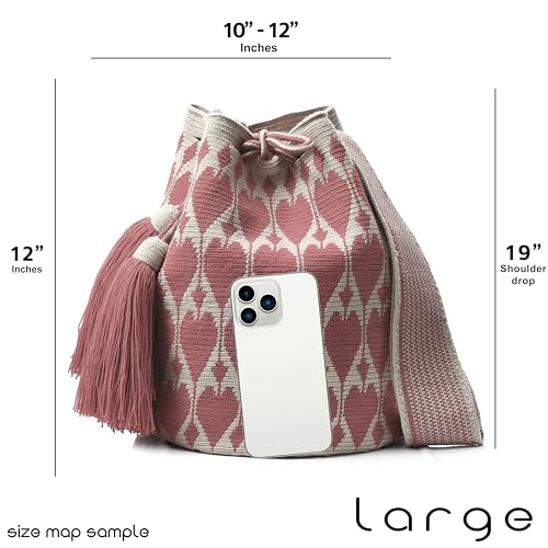 Image of WYOU Designer Collection Wayuu Hand-Crochet Woven Bag - Boho Crossbody, Colorful Purses for Women