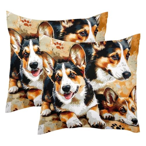 Housses de coussin velours Corgi idéales pour protéger vos oreillers