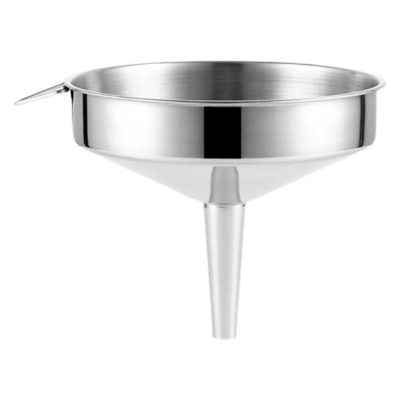 Embudos de Cocina, embudos pequeños de Metal, de Acero Inoxidable, de 11 cm, 13 cm y 15 cm, de Boca Ancha, for Vino, Aceite, Miel, colador Desmontable, for filtrar líquidos y Vino.(10.5cm)