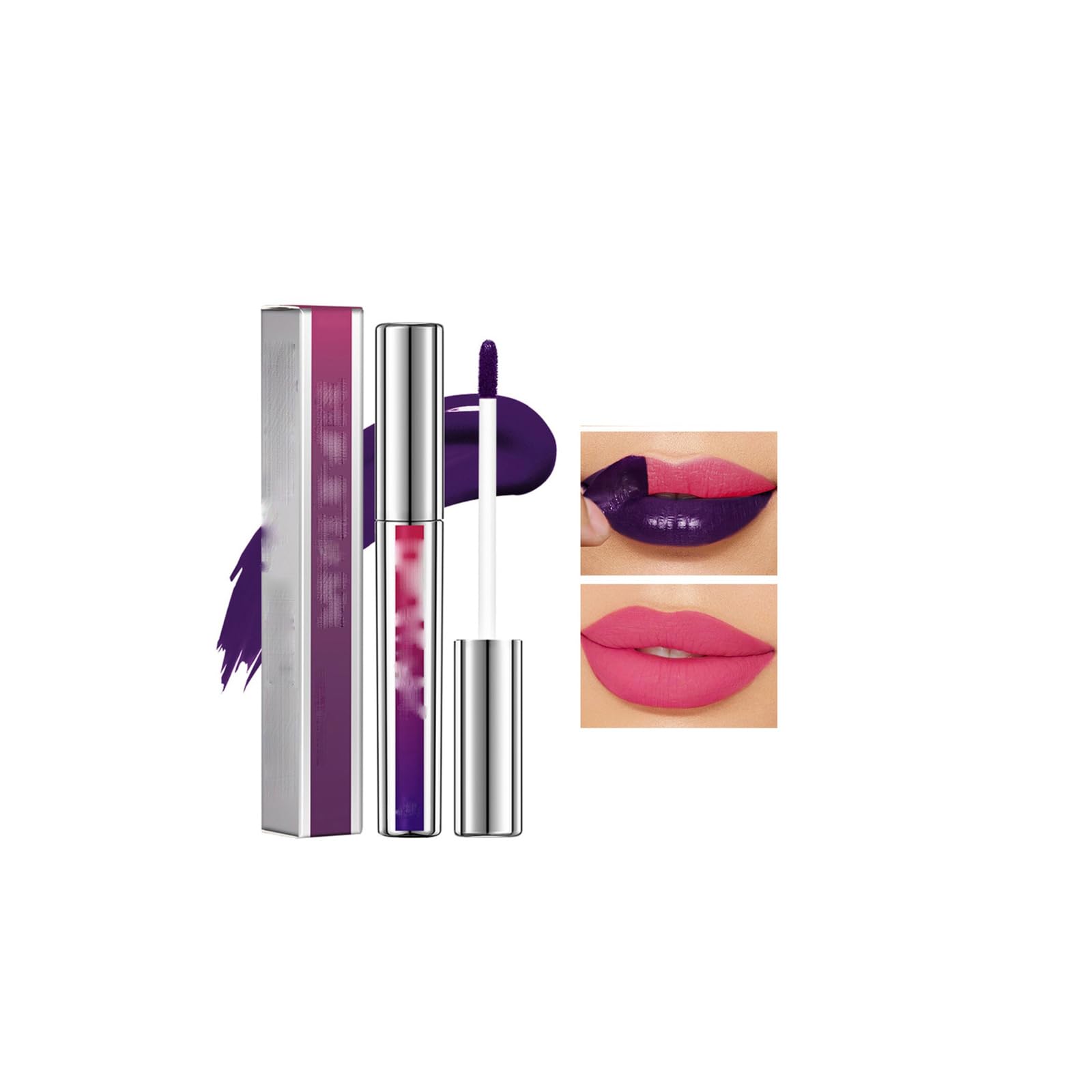 FeatherLock Magic Peel-Off Lip Stain Kit - 12Hr Waterproof Tint, Vegan Formula with Botanical Extracts, Travel-Size Tubes in 3 Nude Shades (11cm/20g)