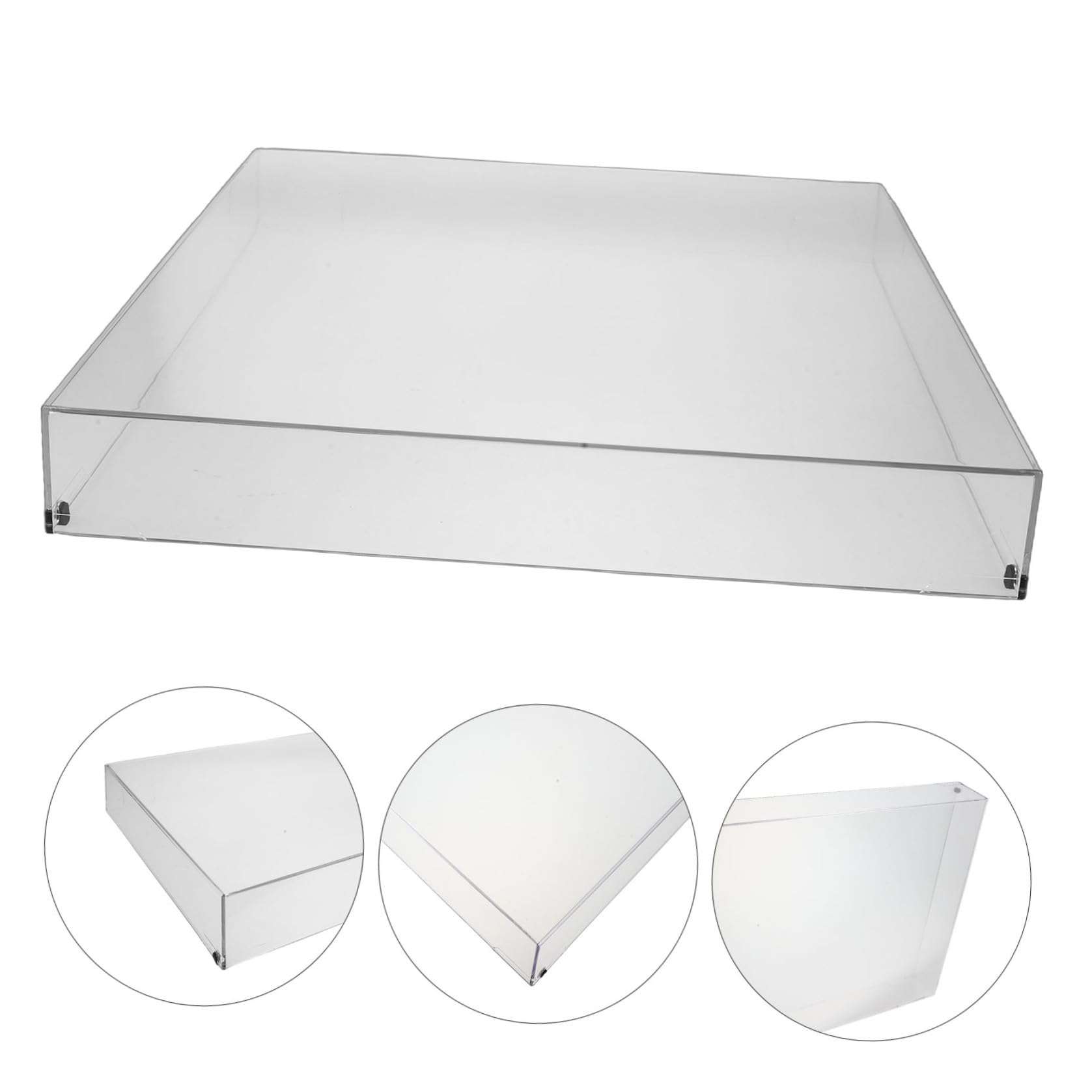 BESPORTBLE Copertura Antipolvere Trasparente in Acrilico di Dischi, Design Curato e Affidabile, per Impianti Audio Domestici, Protezione per Vinili