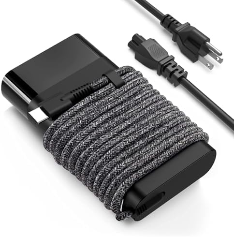 Ruilezyo 65W Slim USB C Charger Compatible with HP EliteBook 840 845 830 835 860 865 630 640 645 660 665 650 655 1040 G11 G10 G9 G8 ProBook 440 445 450 460 465 OmniBook Laptop Type C Power Adapter