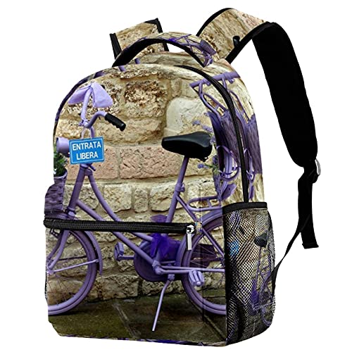 Sac à dos de voyage lavande enfant pour sorties vélo et parc