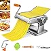 Produktbild Nudelmaschine Manuell, Pastamaschine aus Edelstahl mit 6 Einstellbarer Dicke und 2 in 1 Nudelschneider für Spaghetti, Fettuccine, Lasagne oder Ravioli
