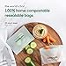 Compostic Home Compostable Resealable Snack Bags (6