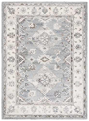 Tapete decorativo SAFAVIEH 2' x 3' gris y marfil miniatura 1