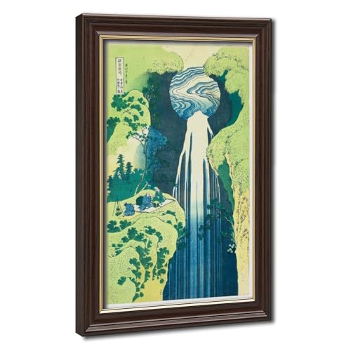 Toile Hokusai cascade Amida grand tableau suspendu pour habiller un mur