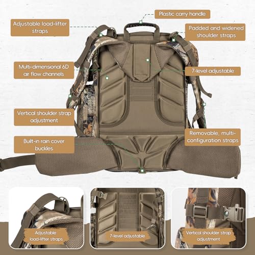 BLISSWILL Upgraded Hunting Backpack