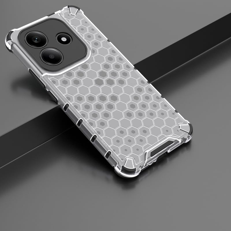 Image of Plastic Bumper Back Case Cover for Redmi Note 14 5G (Transparent)