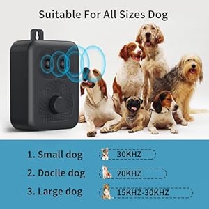 Anti Barking Device, Ultrasonic Dog Barking Control Device, Dog Barking Deterrent Devices Indoor & Outdoor, Rechargeable Barking Dog Silencer, Bark Box Stop Neighbors Dog from Barking, Safe for Dogs