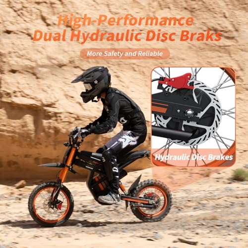 Image of Bootime GT73 / GT73 Pro Electric Dirt Bike for Adults Teens 6000W - 50 /37 MPH High-Speed, Dual Removable Battery(60V /48V)