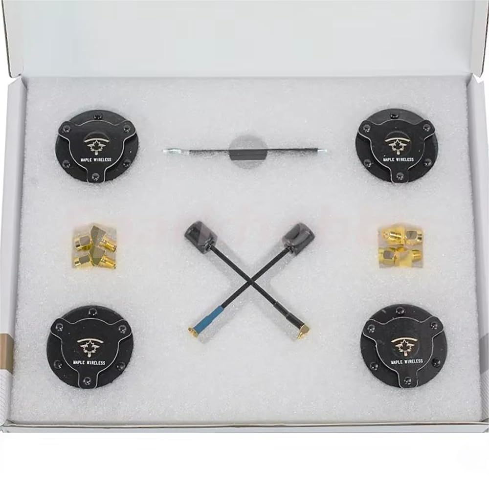 Maple Wireless DJ I Digital Goggle RC Long Distance Antenna kit 5660-5914MHz Frequency for RC FPV Racing Drone DIY Parts (1 Set Antenna kit)