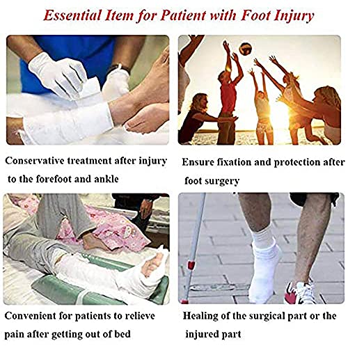 Bloepum Post Op Shoe Foot Fracture Support Shoes Walking Shoe for Foot Injuries Stable Ankle Joints Recovery Pain Relief XL