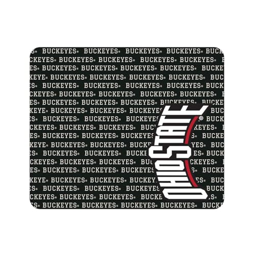 OTM Essentials Officially Licensed Ohio State University Standard Fabric Mouse Pad, Desk