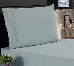 Jogo de Cama Classic Solteiro Percal 400 Fios Ponto Palito 02 Peças, Antiácaro, Anti-pilling com Toque Macio - Dublin