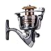 PLUSINNO HongYing Series Fishing Reels Spinning Freshwater Saltwater with 5.2:1 Gear Ratio Metal Body Left/Right Interchangeable Collapsible Handle Spinning Fishing Reel(Fishing Reel)