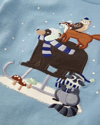 Image of Gymboree Boys and Toddler Embroidered Graphic Long Sleeve Layered T-Shirts