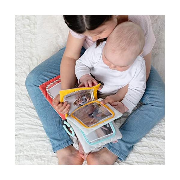 Fehn Fotoalbum Loopy & Lotta – Erinnerungsbuch Fotobuch zum Selbstgestalten und Fühlen aus Stoff – Babyalbum Spielzeug zur Geburt für Babys und Kinder ab 0+ Monaten zum Gesichter + Namen merken – Bild 5
