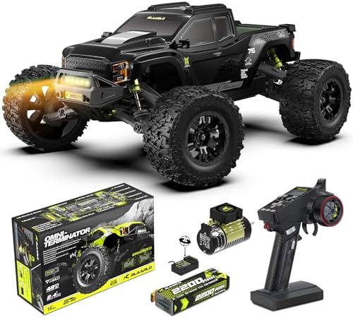 RIAARIO 1/10 Brushless RC Cars, 50+ MPH, 4WD, Waterproof, Carbon Fiber