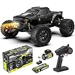 RIAARIO 1/10 Brushless RC Cars, Monster Truck, 50+ MPH, 4WD, Waterproof, Carbon Fiber, Black, Ages 8+