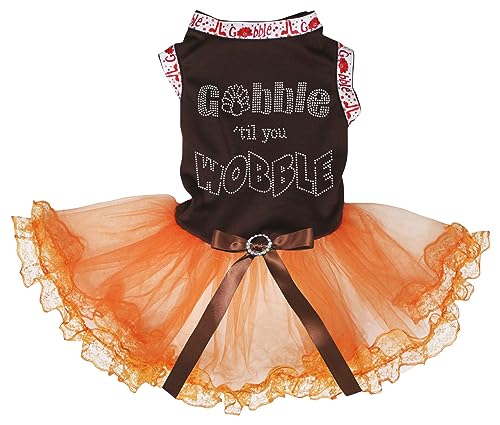 Robe pour chiot avec strass marron pour ne plus avoir froid - 2