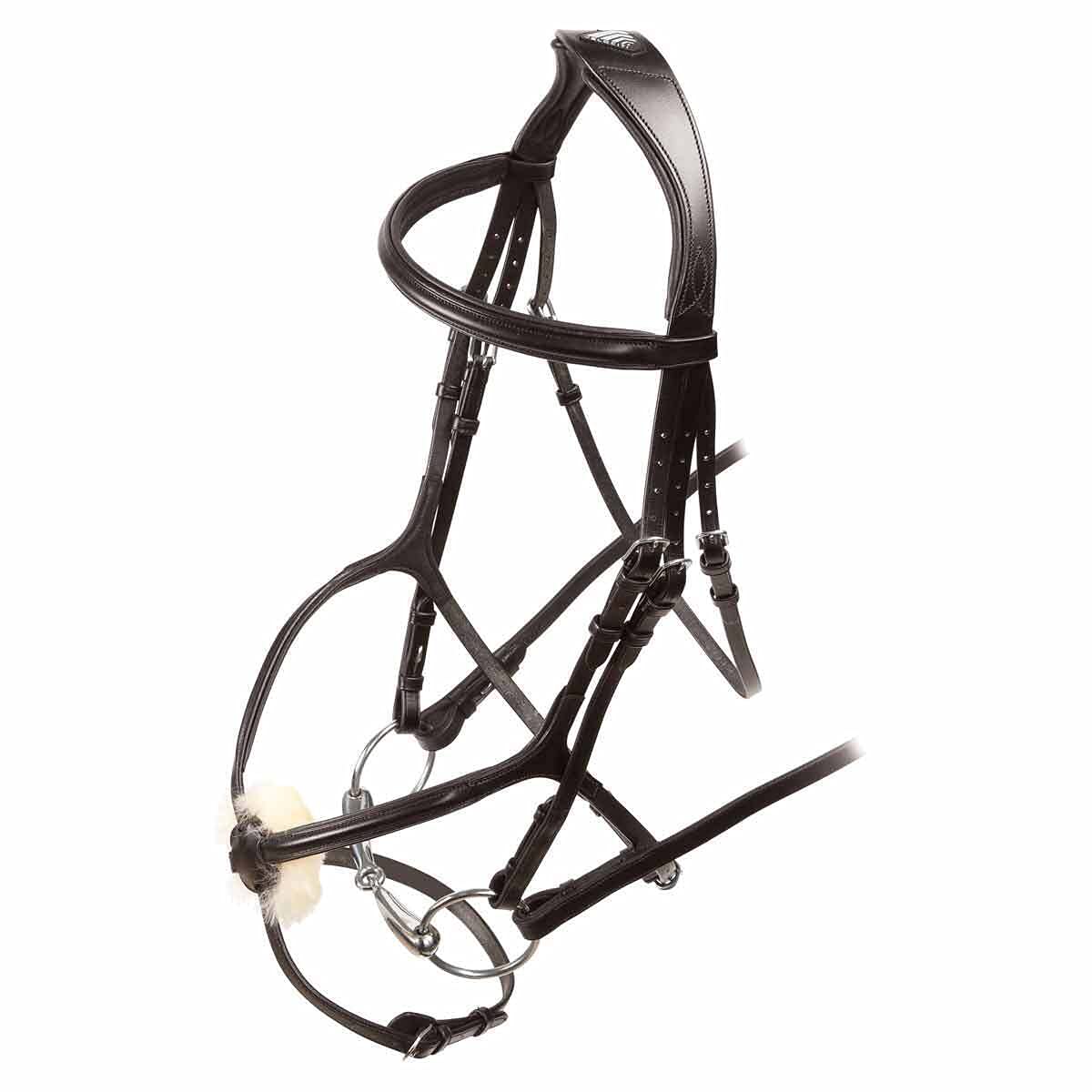 Shires Velociti Grackle Bridle, Accesorios para Caballos, Negro, Extra Completo