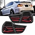 Voll LED Rückleuchten Set für BMW 3er E90 LCI Limousine 2009-2011 | LightBar | SChwarz