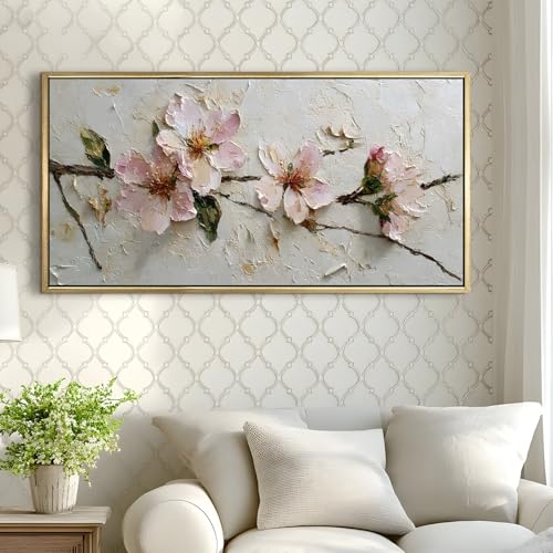 Image of PAPER PLANE DESIGN Big Size Wall Painting for Living Room Floral 2x4 Ft (B)