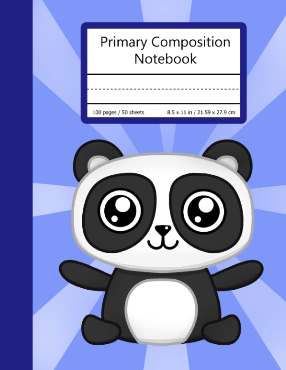 Primary Composition Notebook: Primary Story Journal, Dotted Midline and Picture Space, Grades K-2 School Exercise Book, Animal Friends, Panda