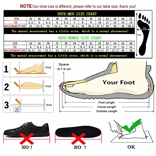Women Men Casual Leather Ankle Boots Lace Up Sneaker Zip High-Top Flats Fashion Pink Black Shoes (Black Women/Men 14/12) #TOP3