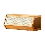 FINITURA ELEGANTE: Struttura in colore naturale con pannelli di plastica ABS decorativi in rattan per un design contemporaneo