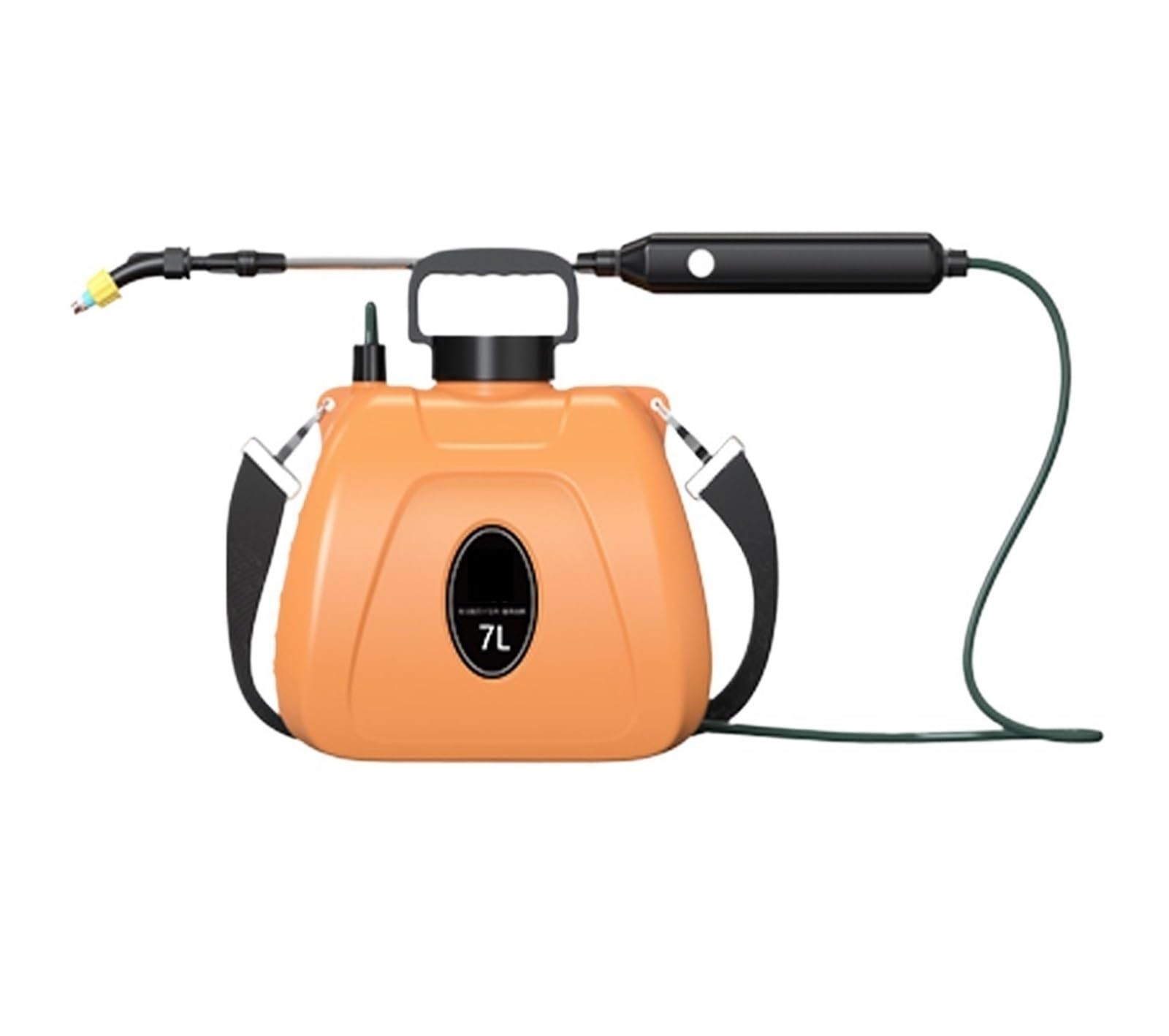 LNHHG 7L Recharable Shouldered Sprinkler, Handheld Electric Sprayer Atomizing Watering Bottle Water Sprayer, Garden Plants Sprayer(Orange 2000mAh)