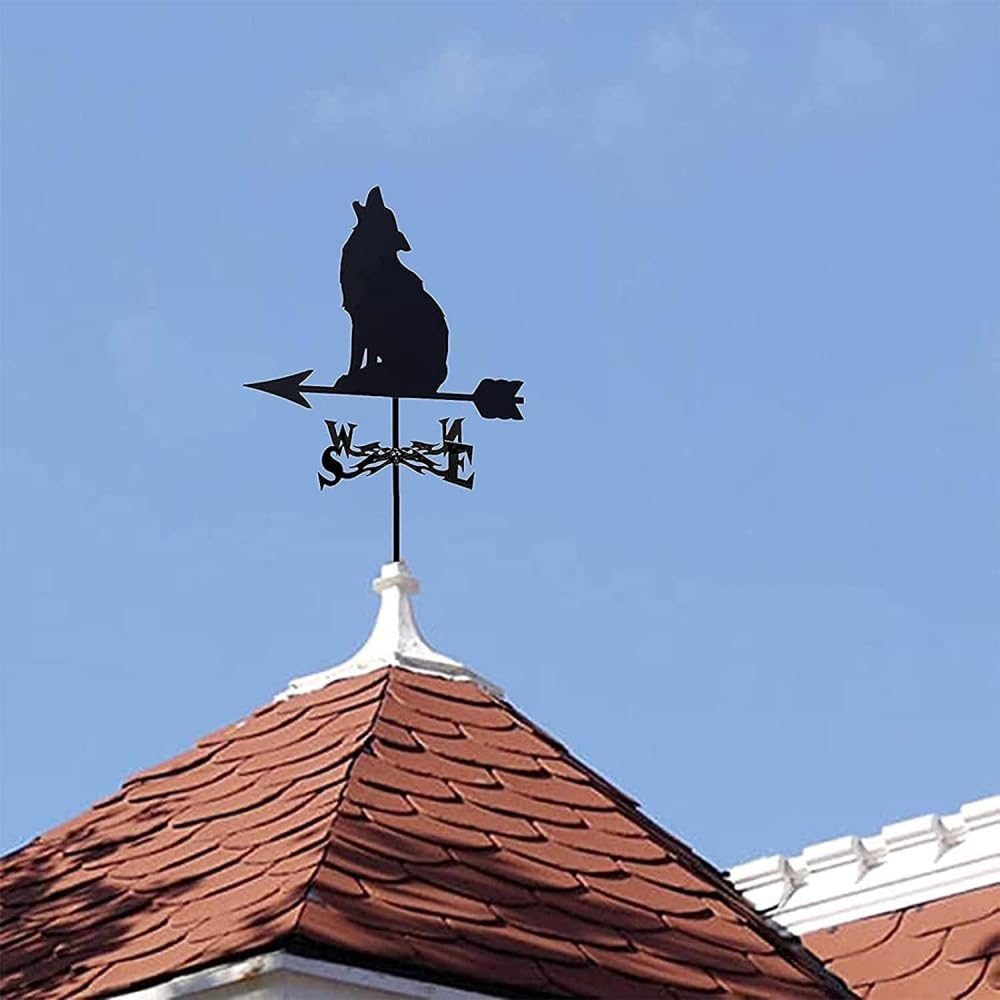 Weathervane Vane Measurement Tools Retro Wind Direction Indicator Stawn Creative Garden Stake Vane