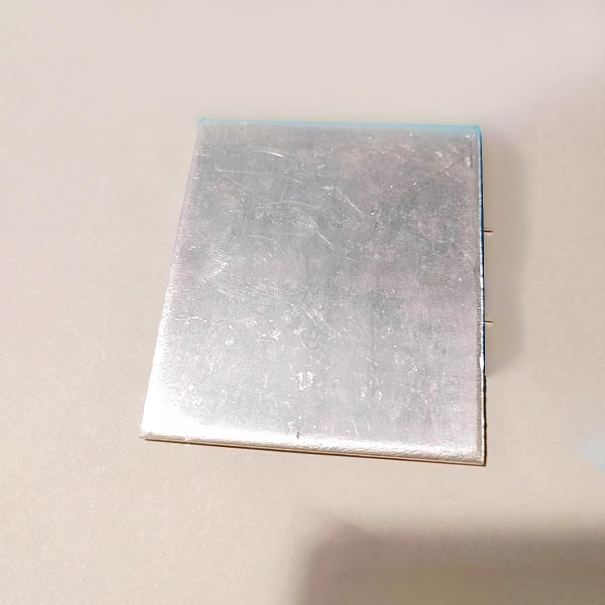 Hochreine Zinnplatte (99,99%) – 3 mm x 60 mm x 70 mm, Reinzinnanode for Elektronik, 1 Stück