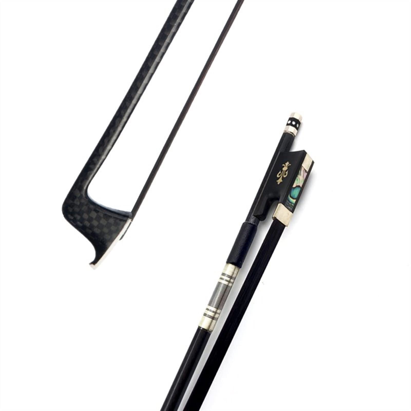 TSTS 1 Sztuk Nowe Materiały Student Purple 4/4 Skrzypcówka Bow Fiddle Bow, Mongolian White Horsehair Horsetail pełnowymiarowe łuk