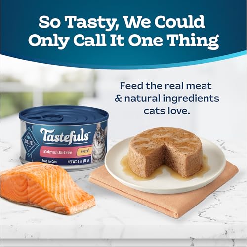 Blue Buffalo Tastefuls Salmon Paté Wet Cat Food, 3 oz, 4 ct - image 8