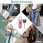 140dB Personal Safety Alarm for Women, 3 Pack Safe Alarm Protection Keychain with Strobe Light & Low Battery Notice, Security Siren Self Defense for Seniors College Girls, Pink+Blue+Black - Image 5