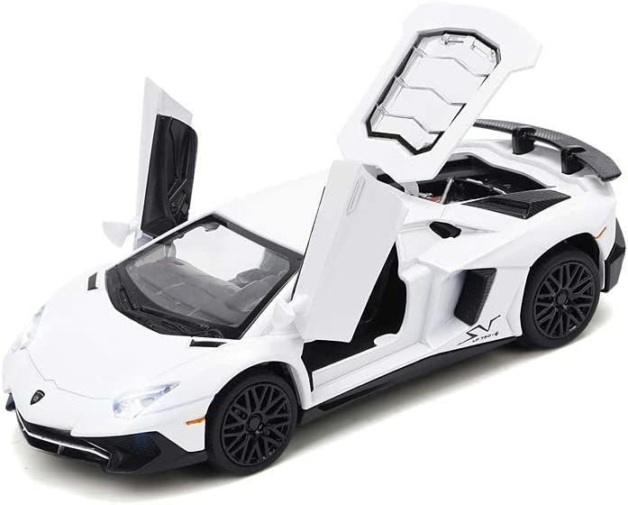 Image of Alloy Car Model Diecasts Metal Toy with Sound /Light /Pull-Back Off-Road Vehicles Car Model Collection Kids Toys Gift Multicolor Pack of 1 (1:32 LAMBO-LP750-4)
