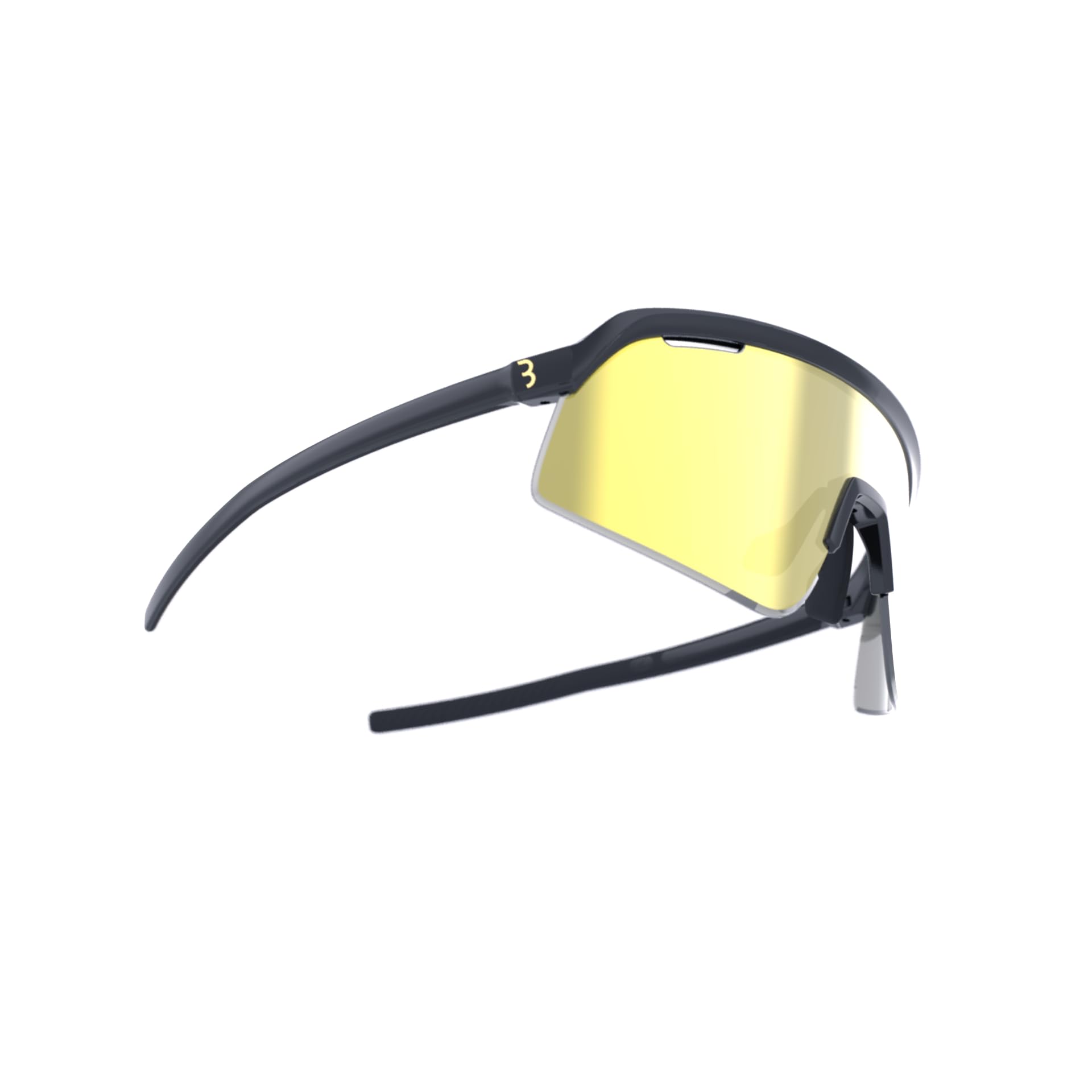 BBB Occhiali da ciclismo fotocromatici ad alto contrasto, occhiali da sole professionali da ciclismo da uomo e donna, protezione UV al 100%, per bici da strada e MTB Valor PH nero lucido BSG-81PH