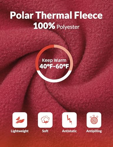 baleaf Women's Full Zip Soft Hooded Fleece Jacket Warm Polar Fleece Lightweight Jackets with Pockets for Hiking Casual2