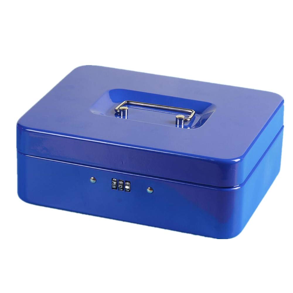 HALAWAKA Portable Metal Cash Box Safe Box Strongbox With Lock Coin Storage Box Storage Box Cash Register