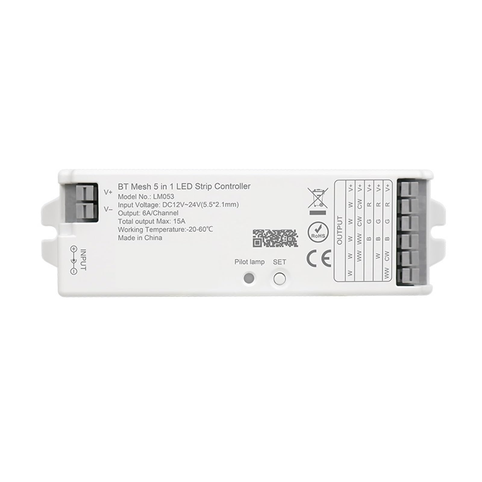 Controlador LED 5 en 1 con atenuador inalámbrico que elimina parpadeos