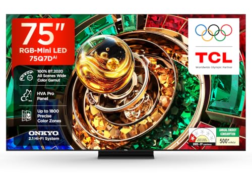 Image of TCL 189 cm (75 inches) 4K UHD RGB-MiniLED TV 75Q7D (Black)